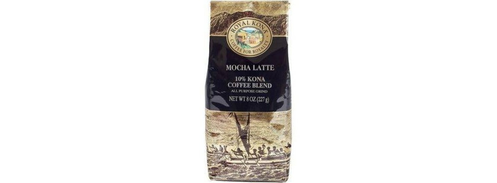 slide 2 of 3, Royal Kona Mocha Latte Medium Roast Ground Coffee - 8oz, 8 oz