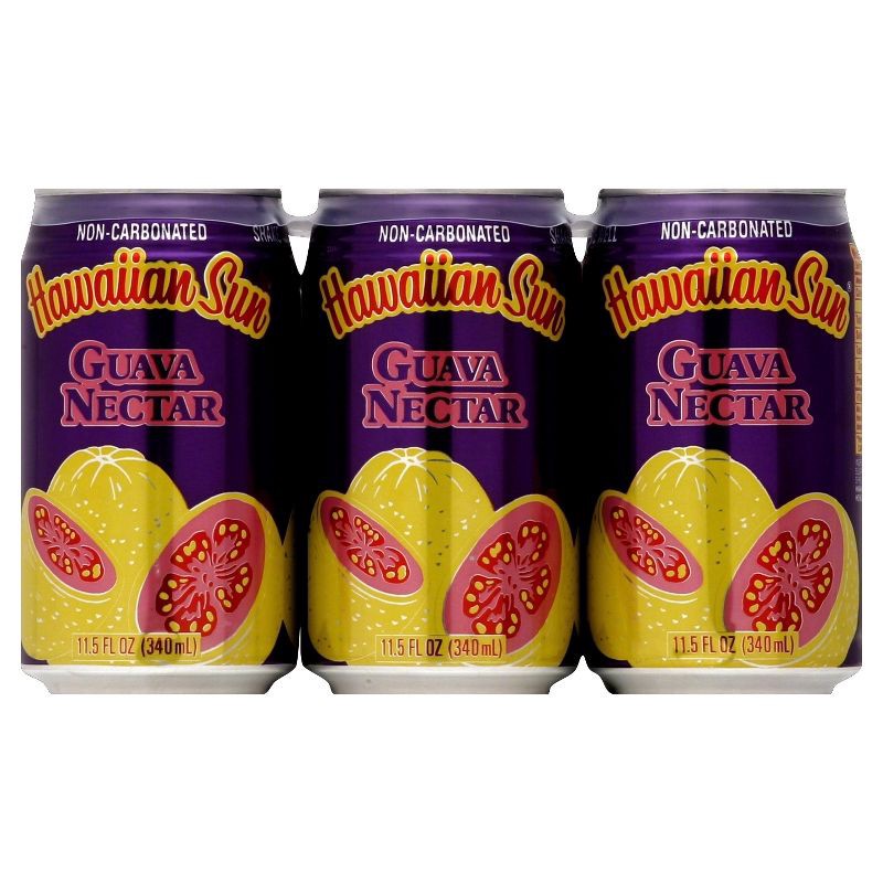 slide 1 of 4, Hawaiian Sun Guava Nectar - 6pk/11.5 fl oz Cans, 6 ct; 11.5 fl oz