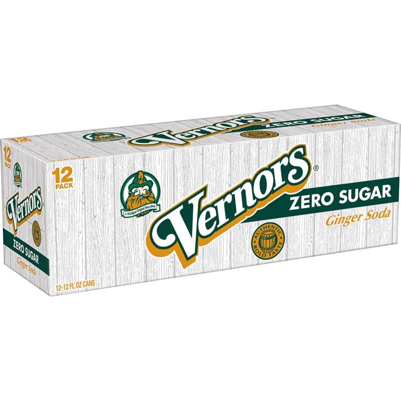 slide 2 of 7, Vernors Zero Sugar Ginger Soda - 12pk/12 fl oz Cans, 12 ct; 12 fl oz