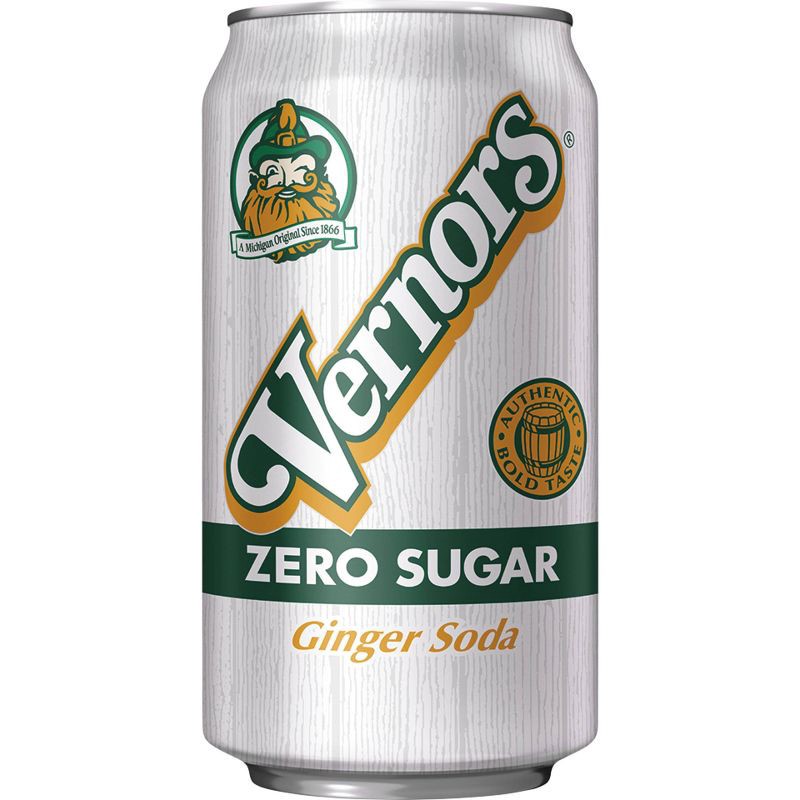 slide 3 of 7, Vernors Zero Sugar Ginger Soda - 12pk/12 fl oz Cans, 12 ct; 12 fl oz