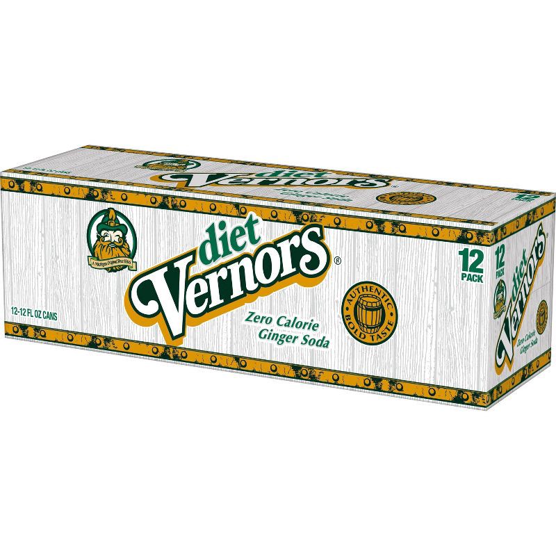 slide 4 of 7, Vernors Zero Sugar Ginger Soda - 12pk/12 fl oz Cans, 12 ct; 12 fl oz