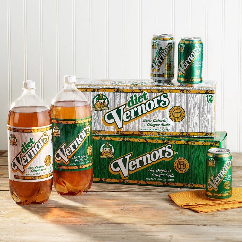 slide 4 of 7, Vernors Ginger Soda - 12pk/12 fl oz Cans, 12 ct; 12 fl oz