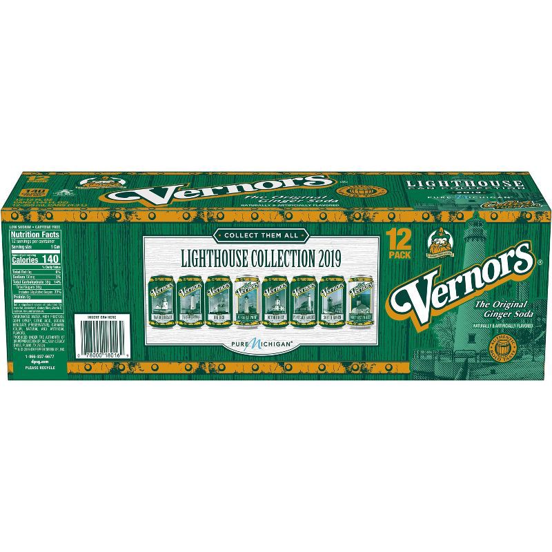 slide 7 of 7, Vernors Ginger Soda - 12pk/12 fl oz Cans, 12 ct; 12 fl oz