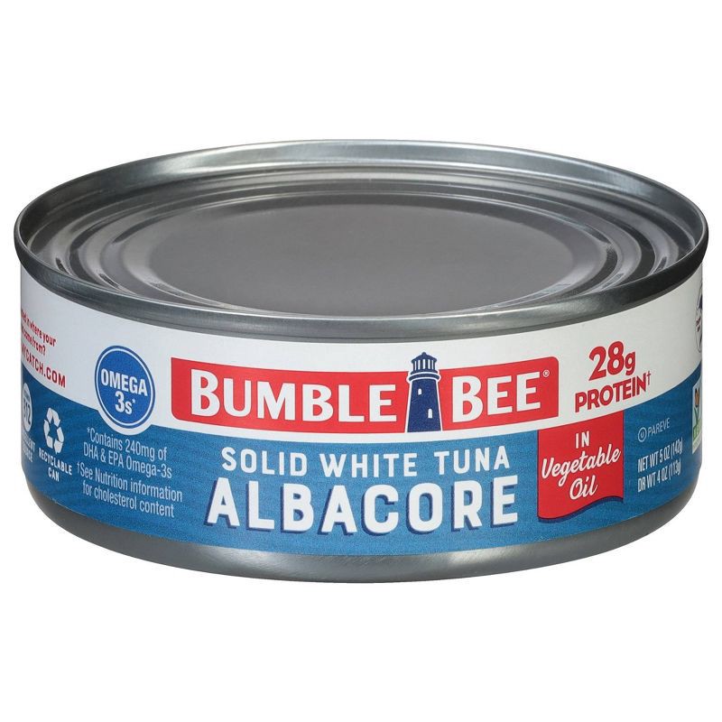slide 5 of 10, Bumble Bee Solid White Albacore Tuna in Vegetable Oil - 5oz, 5 oz