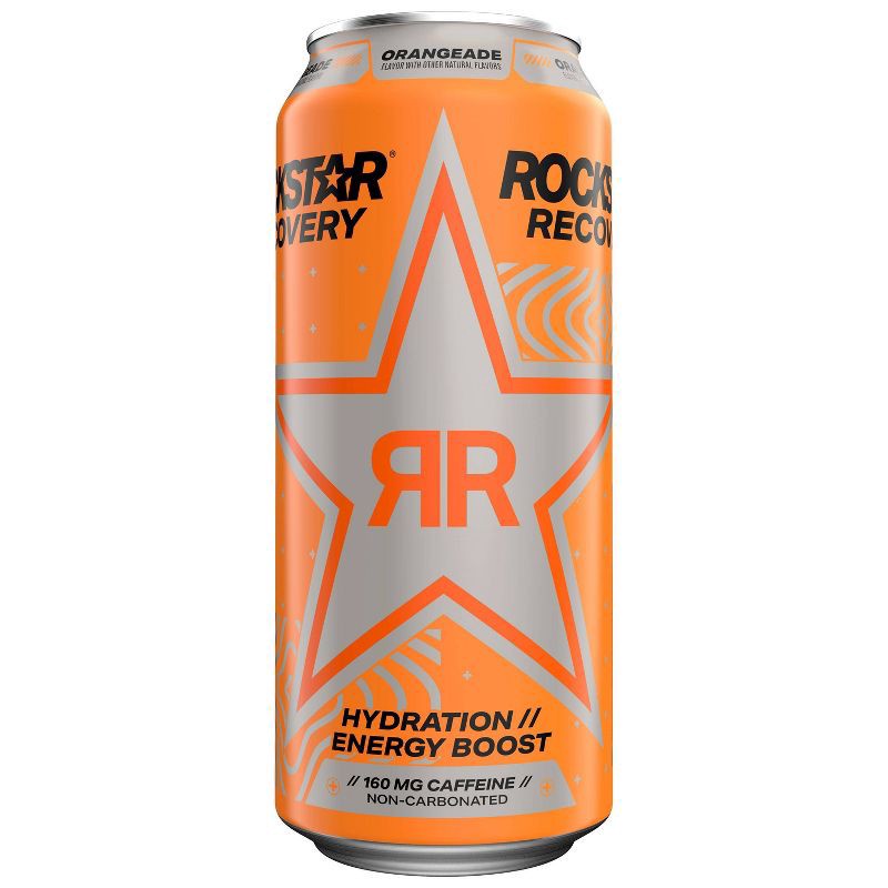 slide 4 of 5, Rockstar Recovery Orange Energy Drink - 16 fl oz Can, 16 fl oz