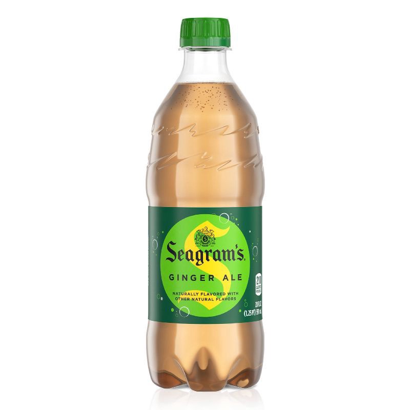 slide 1 of 9, Seagram's Ginger Ale - 20 fl oz Bottle, 20 fl oz