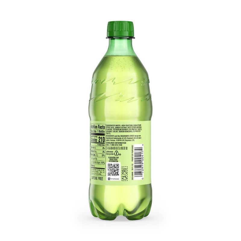 slide 9 of 9, Seagram's Ginger Ale - 20 fl oz Bottle, 20 fl oz