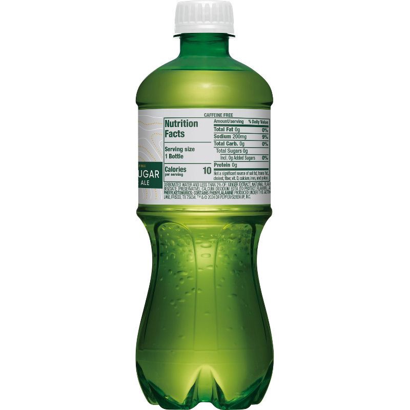 slide 7 of 9, Canada Dry Zero Sugar Ginger Ale Soda - 20 fl oz Bottle, 20 fl oz
