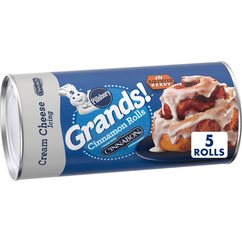 slide 1 of 7, Pillsbury Grands! Cinnamon Rolls with Cream Cheese Icing - 17.5oz/5ct, 5 ct; 17.5 oz