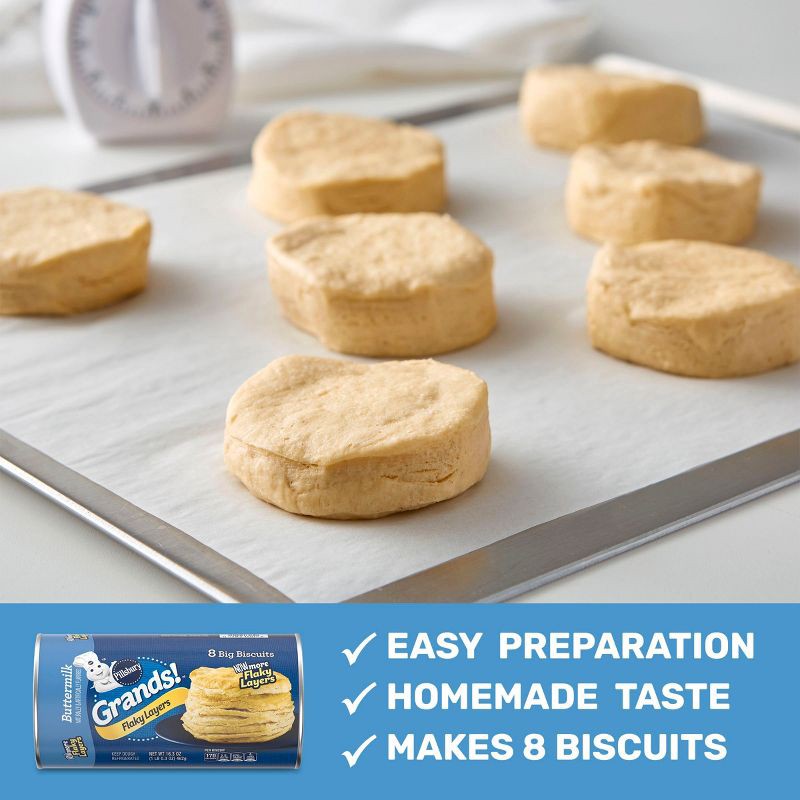 slide 3 of 11, Pillsbury Grands! Flaky Layers Buttermilk Biscuit - 16.3oz/8ct, 8 ct; 16.3 oz