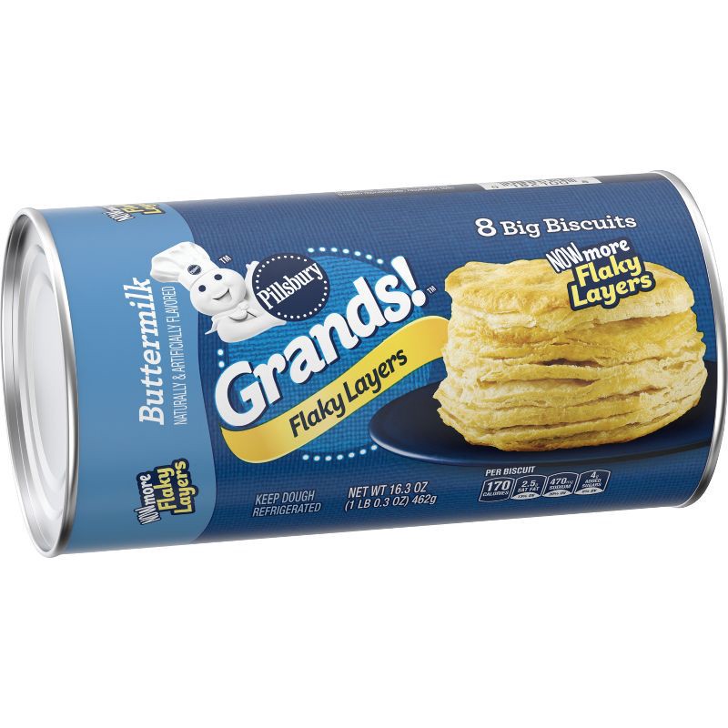 slide 1 of 11, Pillsbury Grands! Flaky Layers Buttermilk Biscuit - 16.3oz/8ct, 8 ct; 16.3 oz