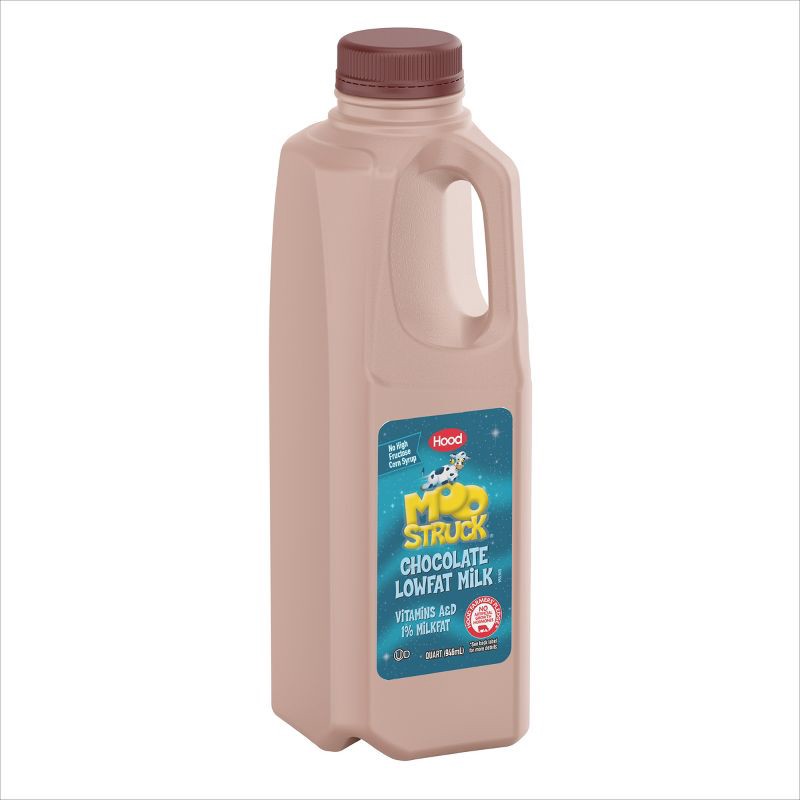 slide 3 of 6, Hood Moostruck 1% Low Fat Chocolate Milk - 1qt, 1 qt