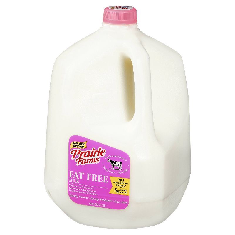 slide 4 of 4, Prairie Farms Skim Milk - 1gal, 1 gal