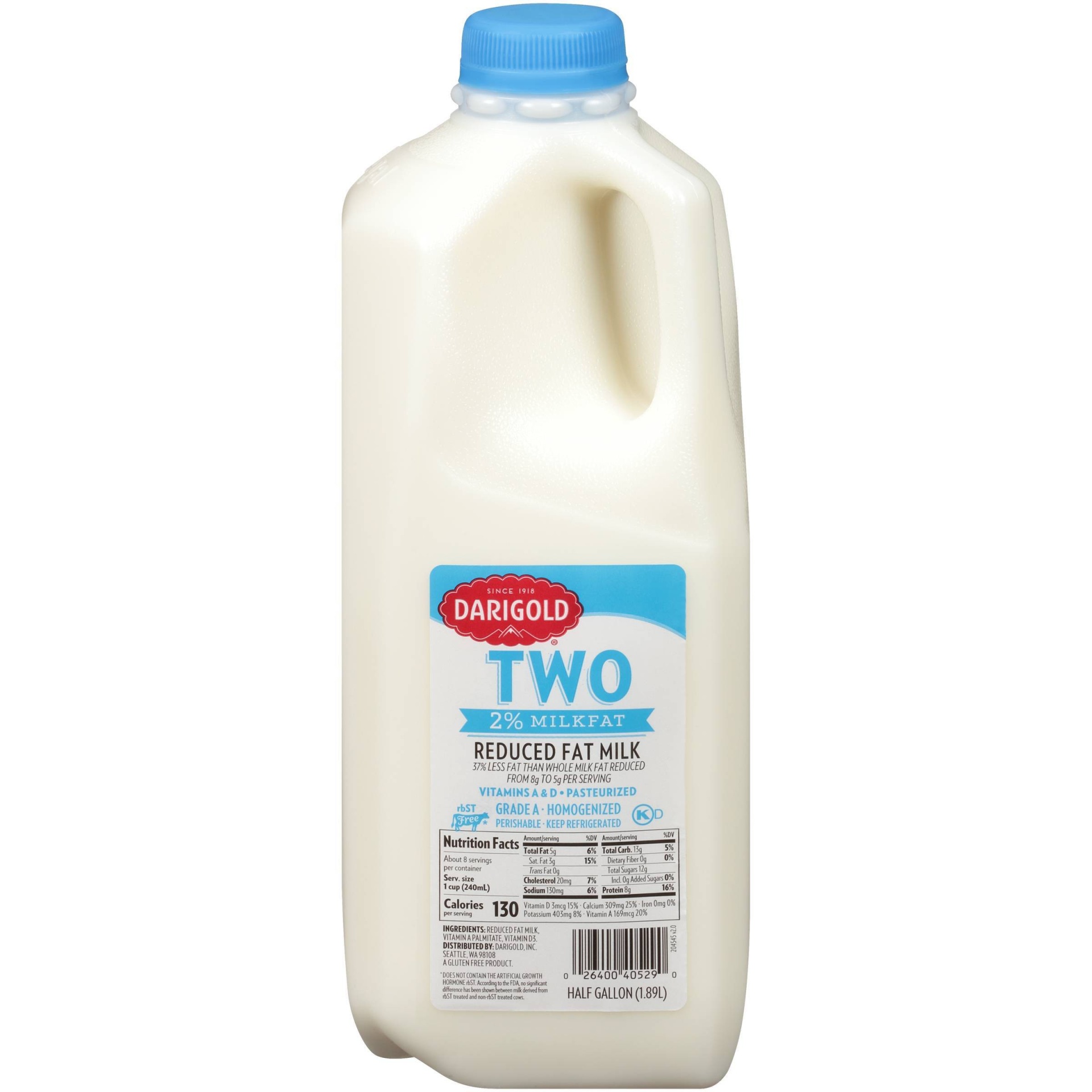 slide 1 of 3, Darigold 2% Milk - 0.5gal, 1/2 gal