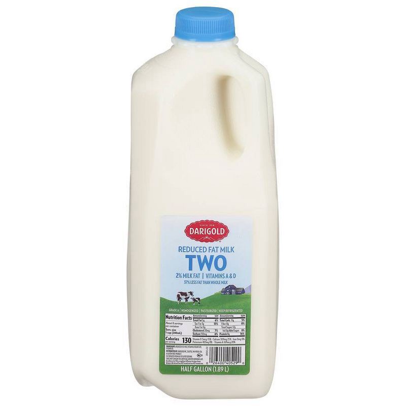 slide 1 of 3, Darigold 2% Milk - 0.5gal Jug, 1/2 gal