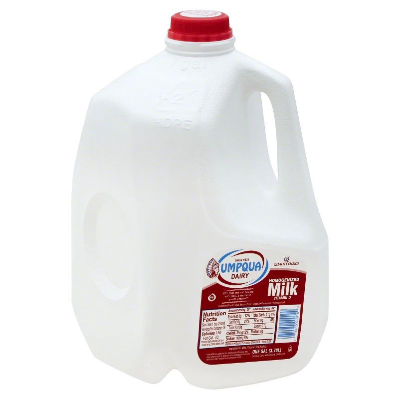 slide 1 of 1, Umpqua Dairy Homogenized Milk - 1gal, 1 gal