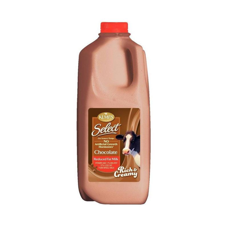 slide 1 of 3, Kemps Premium 2% Chocolate Milk – 0.5gal, 1/2 gal