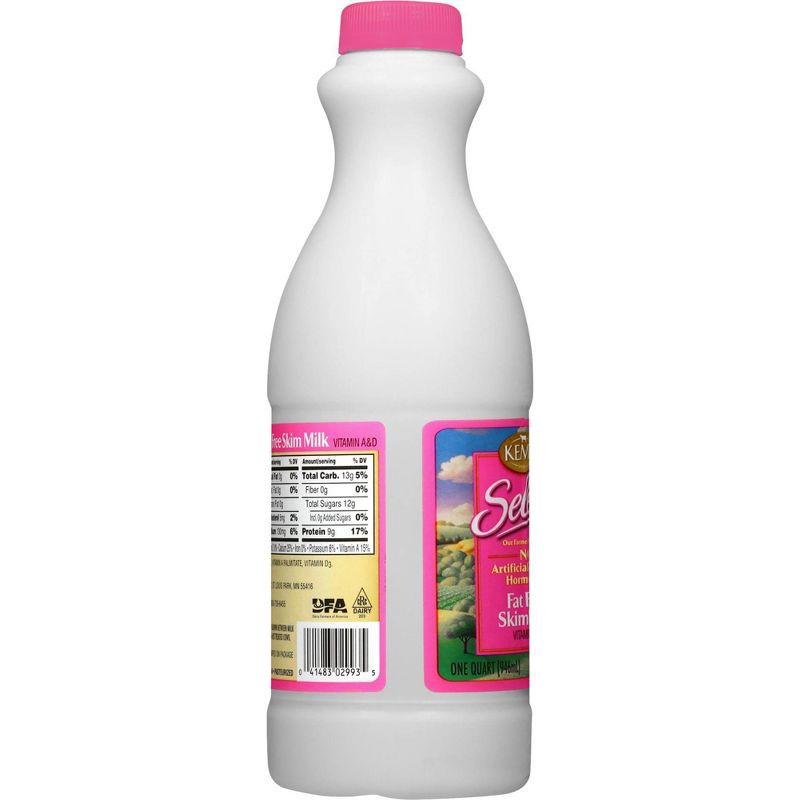 slide 2 of 12, Kemps Skim Milk - 1qt, 1 qt