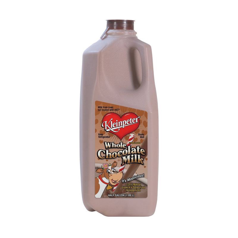 slide 1 of 1, Kleinpeter Vitamin D Chocolate Milk - 0.5gal, 1/2 gal
