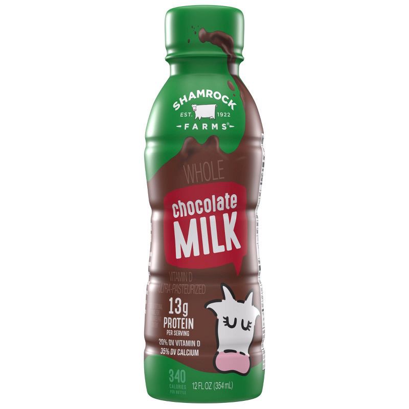 slide 2 of 4, Shamrock Farms Vitamin D Chocolate Milk - 12 fl oz, 12 fl oz