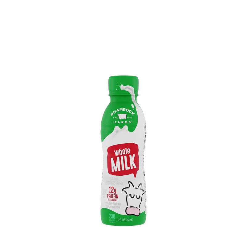 slide 1 of 3, Shamrock Farms Vitamin D Milk - 12 fl oz, 12 fl oz