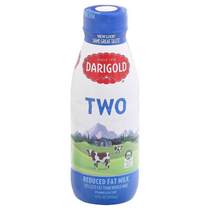 slide 1 of 2, Darigold 2% Milk - 14 fl oz, 14 fl oz