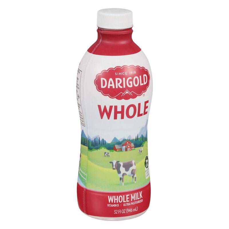 slide 2 of 2, Darigold Whole Homogenized Milk - 1qt, 1 qt