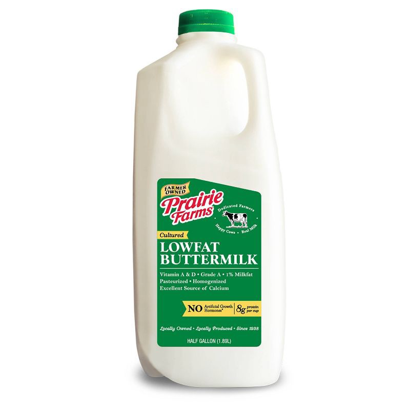 slide 1 of 3, Prairie Farms 1% Buttermilk - 0.5gal, 1/2 gal