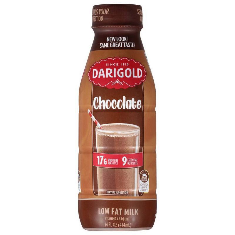 slide 1 of 1, Darigold 1% Chocolate Milk - 14 fl oz, 14 fl oz