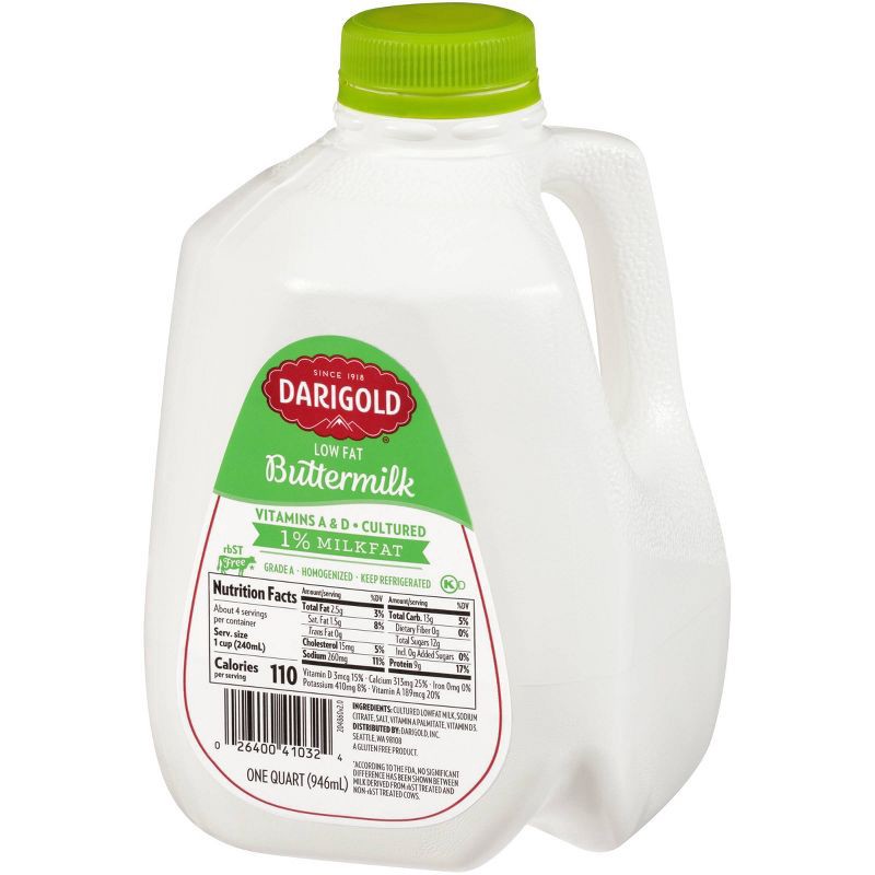 slide 3 of 3, Darigold 1% Buttermilk - 1qt, 1 qt