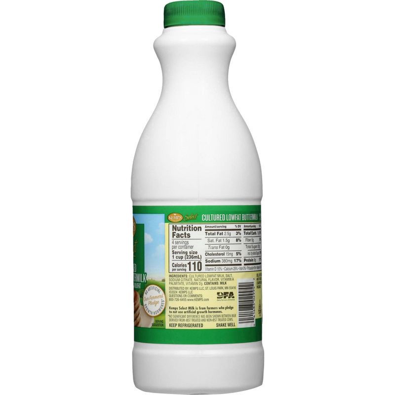 slide 6 of 8, Kemps 1% Buttermilk - 1qt, 1 qt