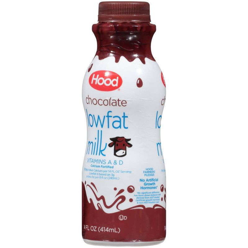 slide 5 of 6, Hood 1% Low Fat Chocolate Milk - 14 fl oz, 14 fl oz