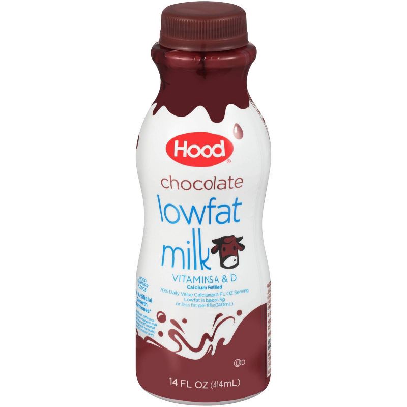 slide 1 of 6, Hood 1% Low Fat Chocolate Milk - 14 fl oz, 14 fl oz
