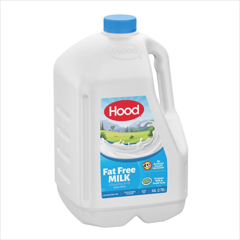 slide 3 of 6, Hood Fat Free Milk - 1gal, 1 gal