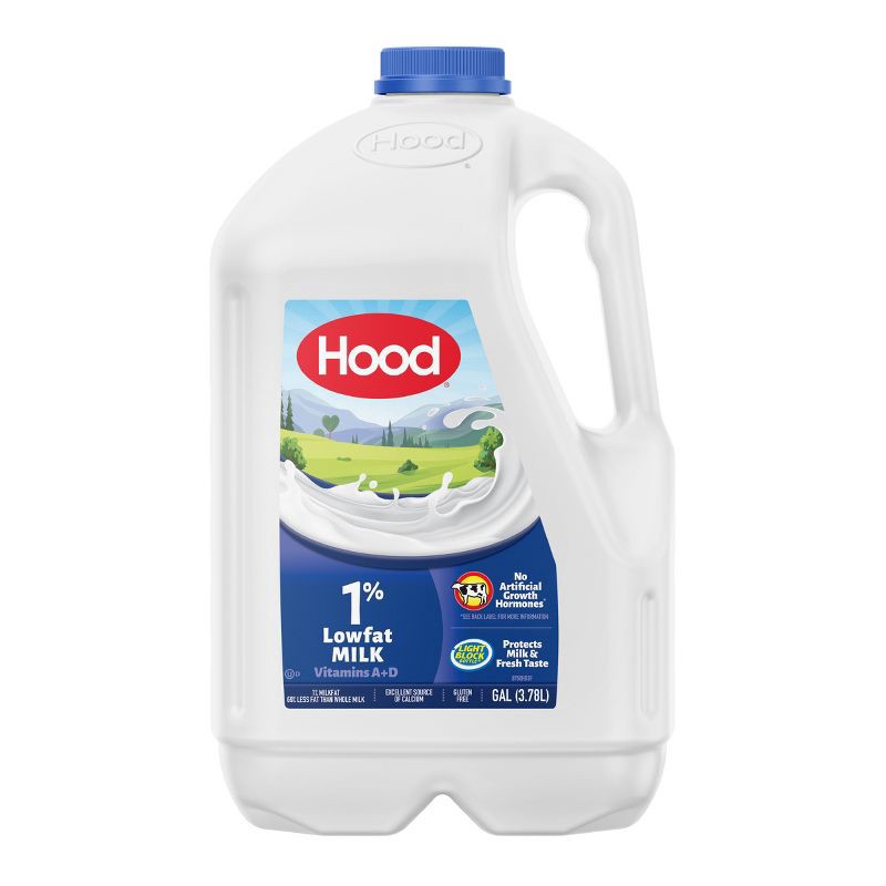 slide 1 of 6, Hood 1% Low Fat Milk - 1gal, 1 gal