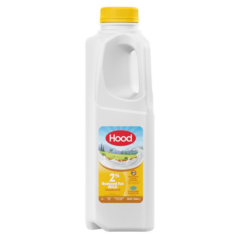 slide 1 of 6, Hood 2% Reduced Fat Milk - 1qt, 1 qt