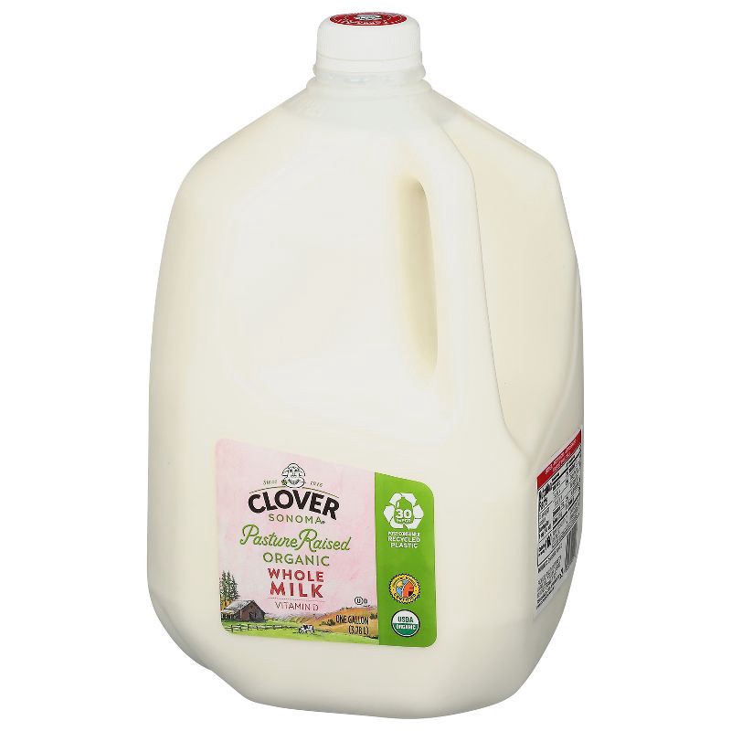 slide 4 of 5, Clover Sonoma Fresh Organic Pastured Raised Whole Milk - 1gal, 1 gal