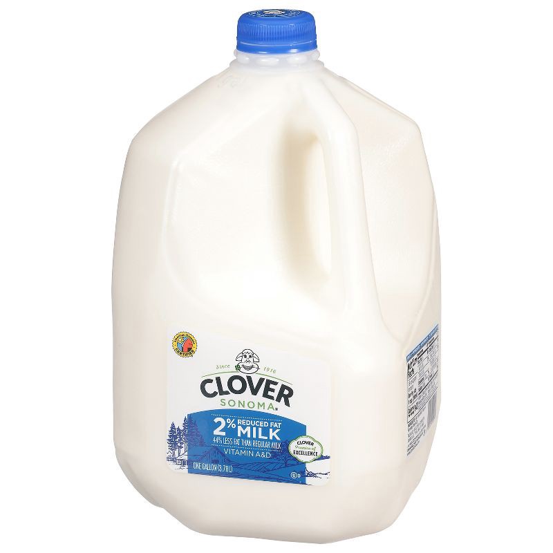 slide 4 of 5, Clover Sonoma 2% Milk - 1gal, 1 gal