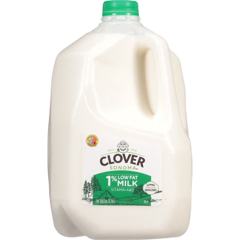 slide 2 of 5, Clover Sonoma 1% Milk - 1gal, 1 gal