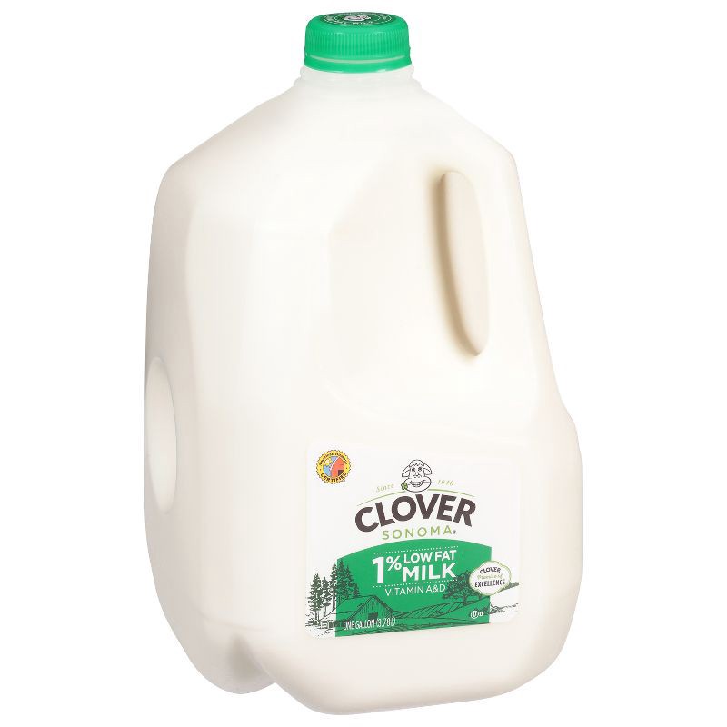 slide 3 of 5, Clover Sonoma 1% Milk - 1gal, 1 gal