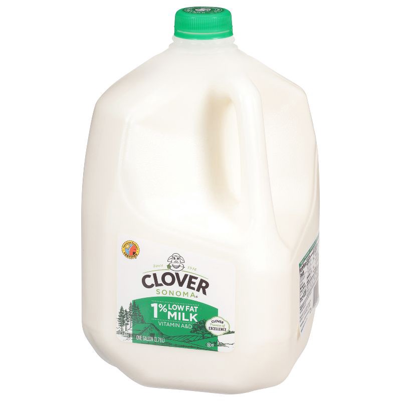 slide 4 of 5, Clover Sonoma 1% Milk - 1gal, 1 gal