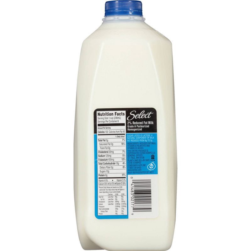 slide 2 of 9, Kemps 2% Milk - 0.5gal, 1/2 gal