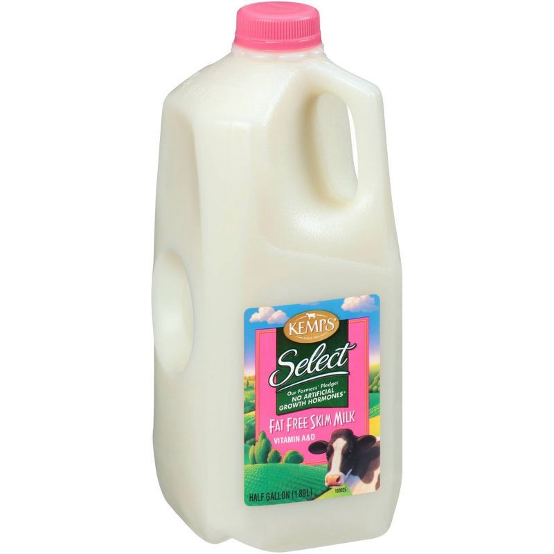 slide 3 of 12, Kemps Skim Milk - 0.5gal, 1/2 gal