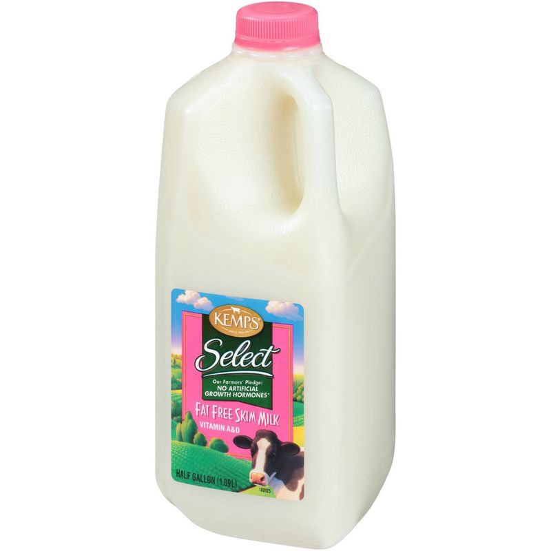 slide 4 of 12, Kemps Skim Milk - 0.5gal, 1/2 gal