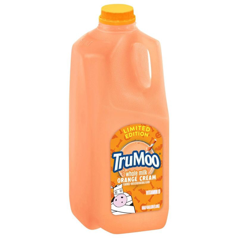 slide 3 of 8, TruMoo Seasonal Whole Milk - 0.5gal, 1/2 gal