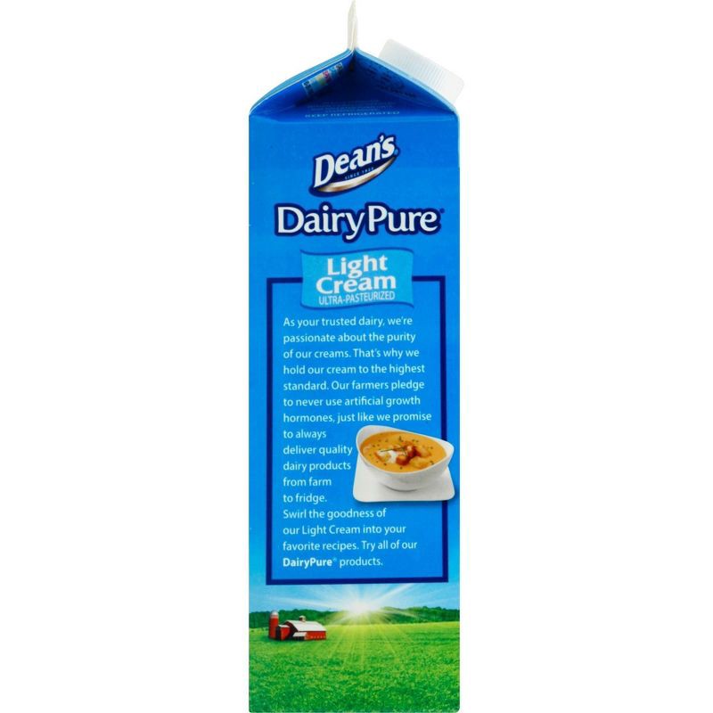 slide 2 of 4, DairyPure Light Cream - 1qt, 1 qt