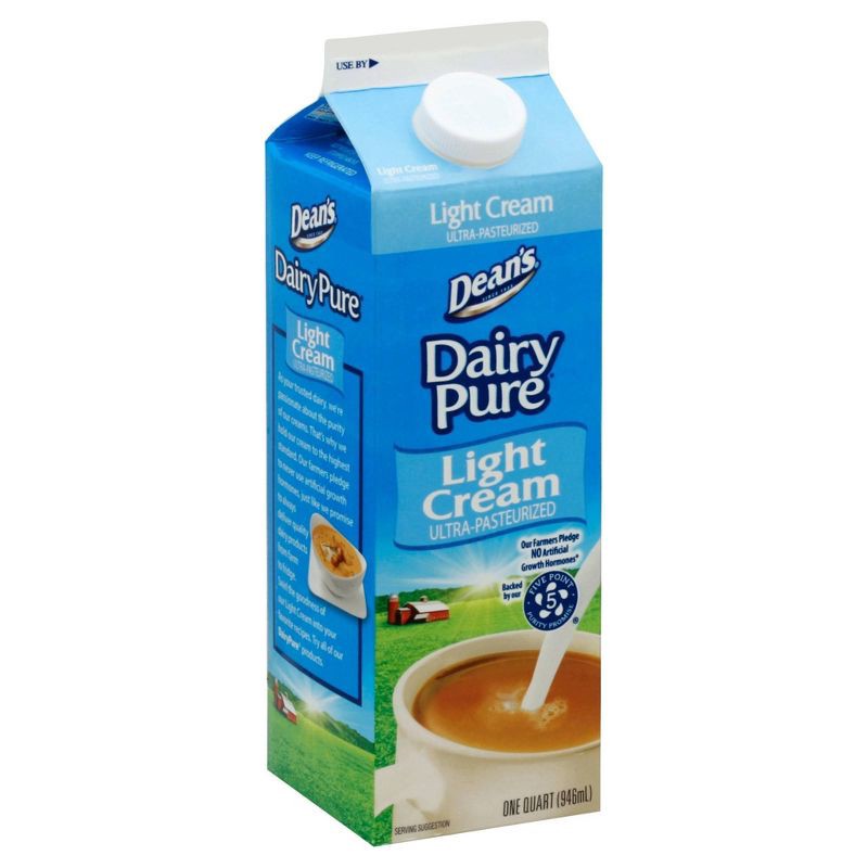 slide 3 of 4, Dean's DairyPure Light Cream - 1qt, 1 qt