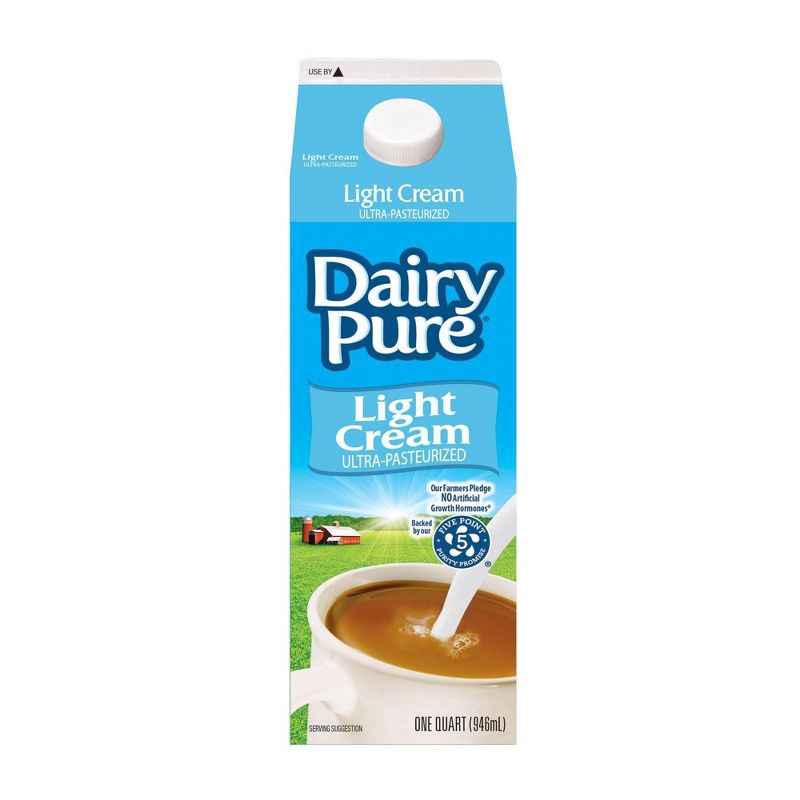 slide 1 of 4, Dean's DairyPure Light Cream - 1qt, 1 qt