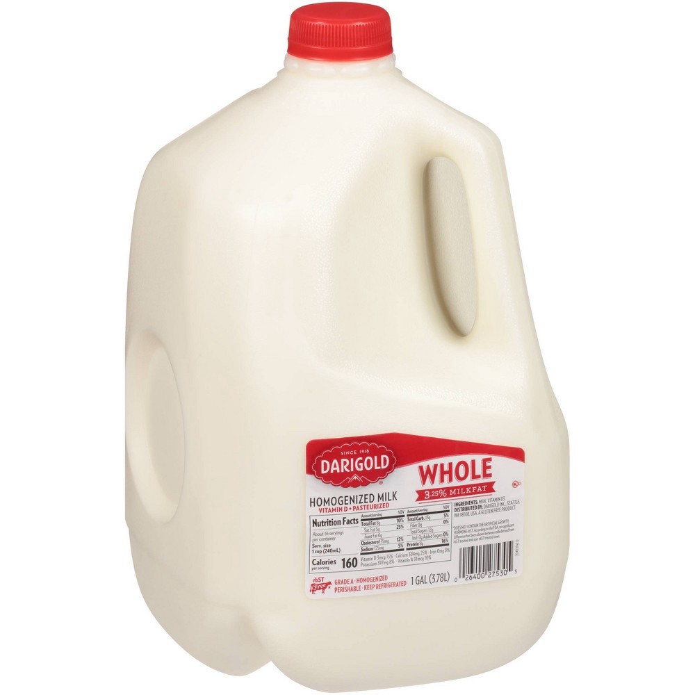 slide 2 of 3, Darigold Whole Milk - 1gal, 1 gal