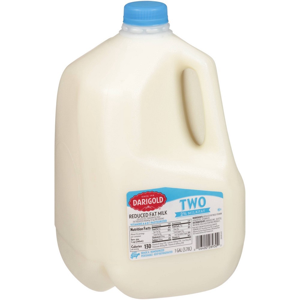 slide 2 of 3, Darigold 2% Milk - 1gal, 1 gal